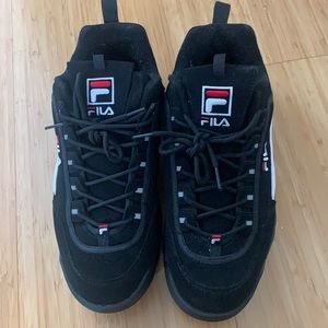 Men’s Black High-Top FILA Sneakers